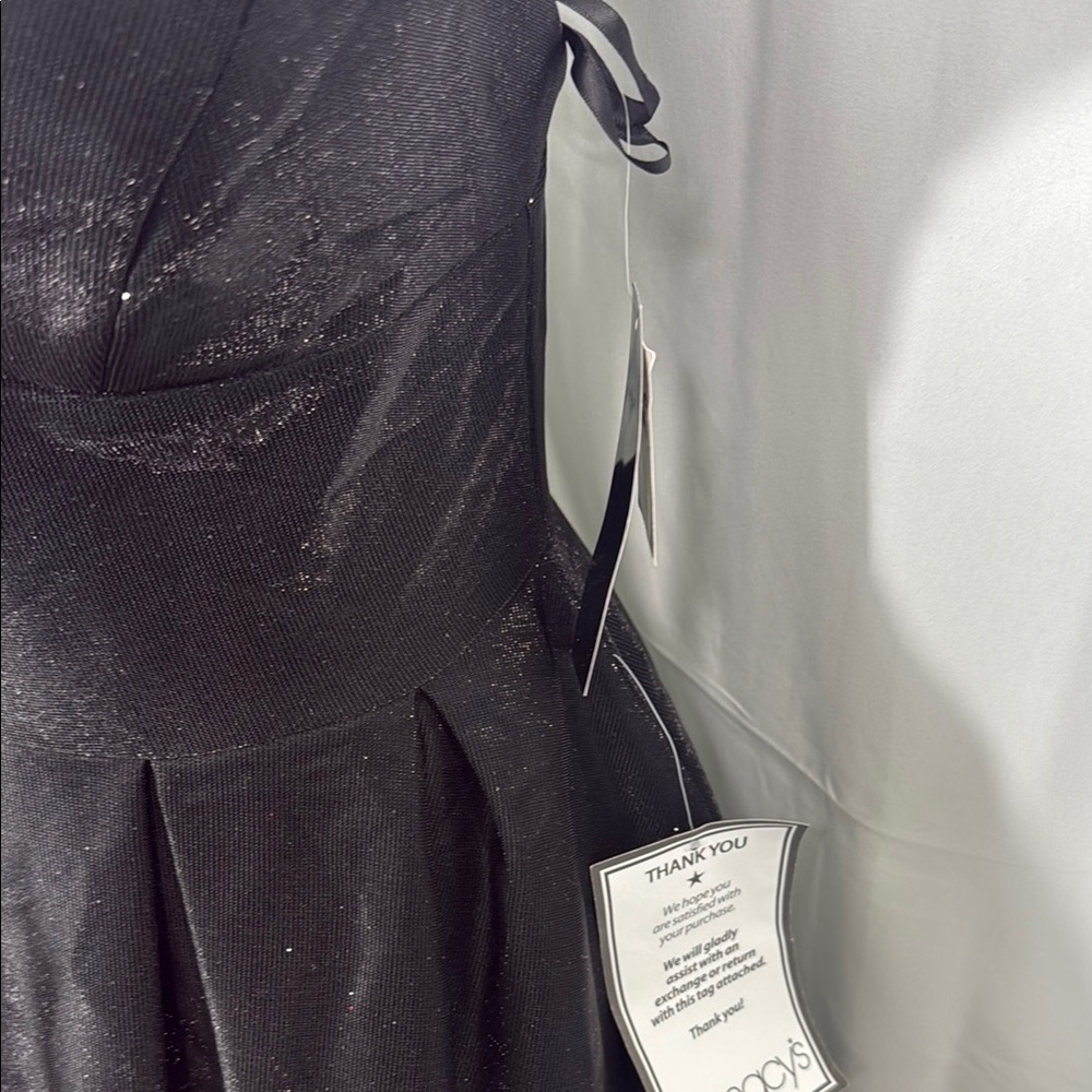 Betsy & Adam Black Fit & Flare Mini Dress Sz 6 NWT - Picture 6 of 11